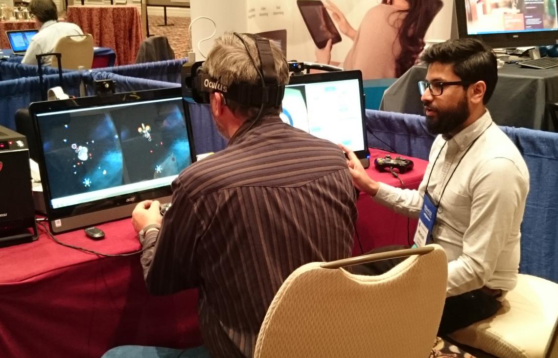 Manish gives a demo at COVD 2015!