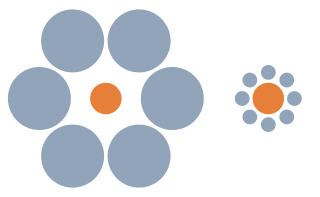 2 circles appear to be different but are in fact the seame