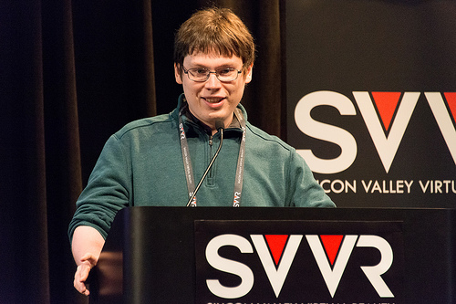 A picture of James at SVVR.