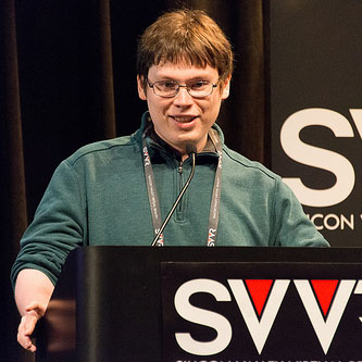 A picture of James at SVVR.