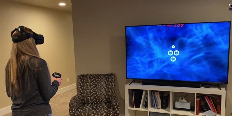 Melissa has done a few blog posts on her site about her experience using virtual reality as part of her optometrist-prescribed vision therapy program and, with her permission, we’re sharing some of her feedback and experiences here.