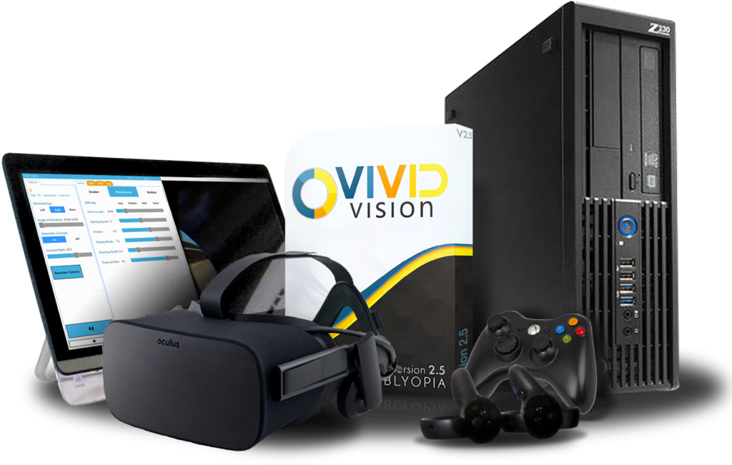 Vivid Vision Clinical is a tool for eye doctors to treat amblyopia, strabismus, and convergence insufficiency.