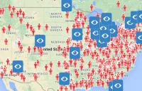 Map of clinics as of June 2016 - vivid vision high resolution vr vision therapy high resolution vision therapy tool vision care tool vision therapy device amblyopia strabismus vision treatment vivid vision seevividly vision care device